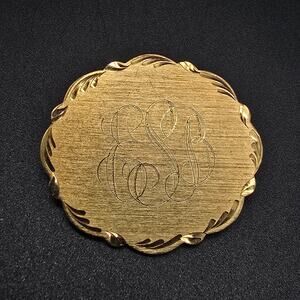 Lamode Karatclad Initial Brooch Monogram ESB